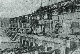 Imaginea Centralei Hidroelectrice de la Dubăsari din 1 mai 1955